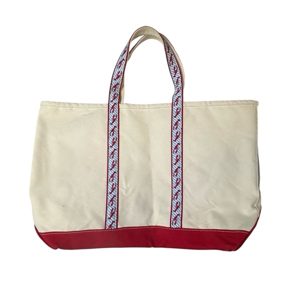 L.L. Bean Handbags - Rare Retired XL L.L. Bean Boat and Tote Lobster Themed Strap Handles
